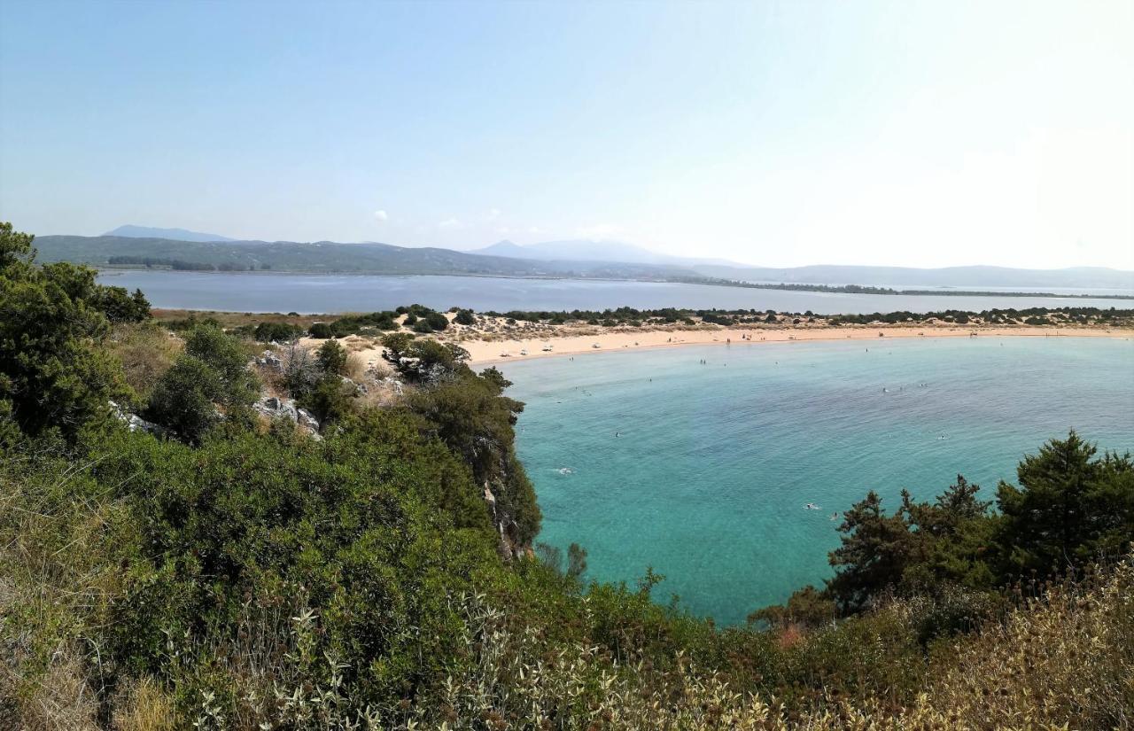 Hakuna Matata Holidays Wooden Lodge With Airco & Pool In Greek Olive Grove Methoni  Luaran gambar